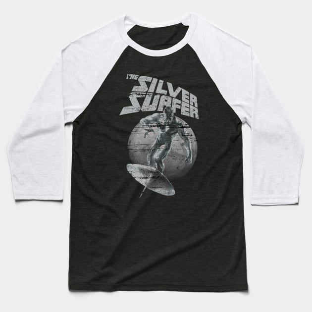 Surver Retro Silver Baseball T-Shirt by Collage Collective Berlin